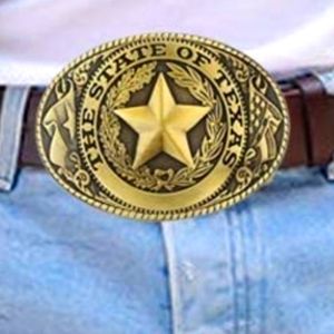 New approximately 4 in state of Texas belt buckle.